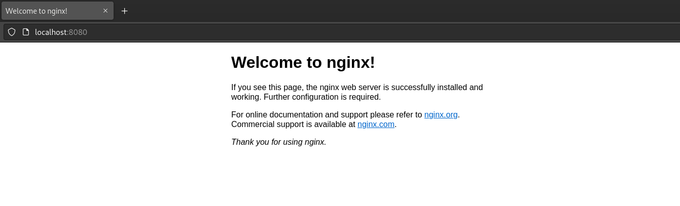 Nginx Welcome Page